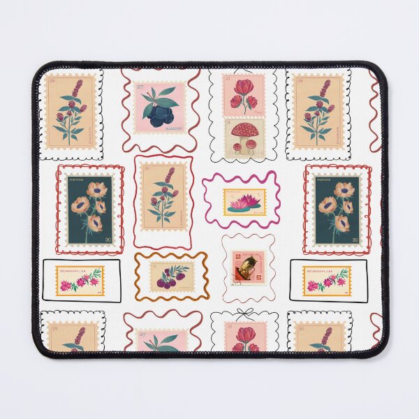 Item preview, Postal Stamp Doodle Frame – Vintage Postage Collage Illustration Design designed and sold by Creations by lyne.