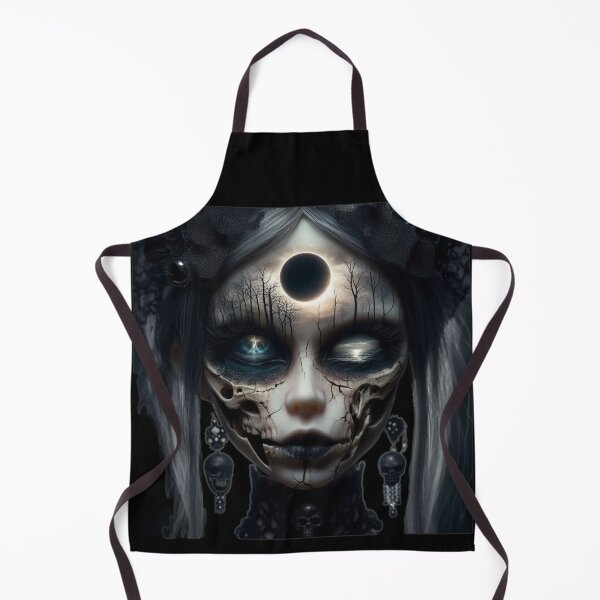 Item preview, Botanical Nightmare Split Doll Face with Shroom Forest designed and sold by LujziWorld.