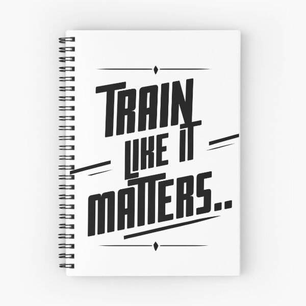 Item preview, Train Like It Matters Gym Motivation Quote designed and sold by Porttraify.