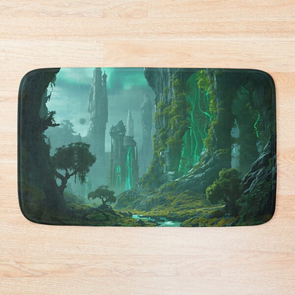 Item preview, Aurora Spine Megaforest Alien Fantasy Landscape Beyond Pandora designed and sold by Luminous Wilds.