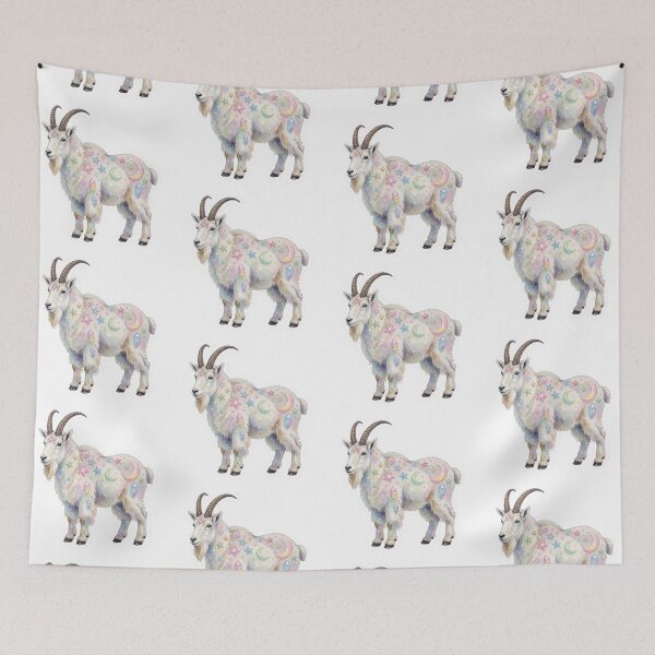 Item preview, Capricorn Zodiac Sticker | Celestial Goat Astrology Art designed and sold by AillustriaAK.