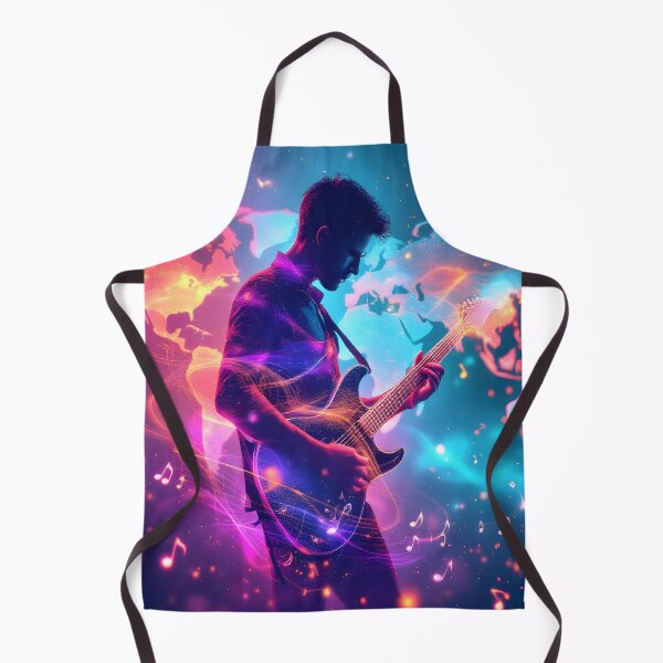 Item preview, World Music Day Neon Guitar Dreams designed and sold by DreamyWallVibes.