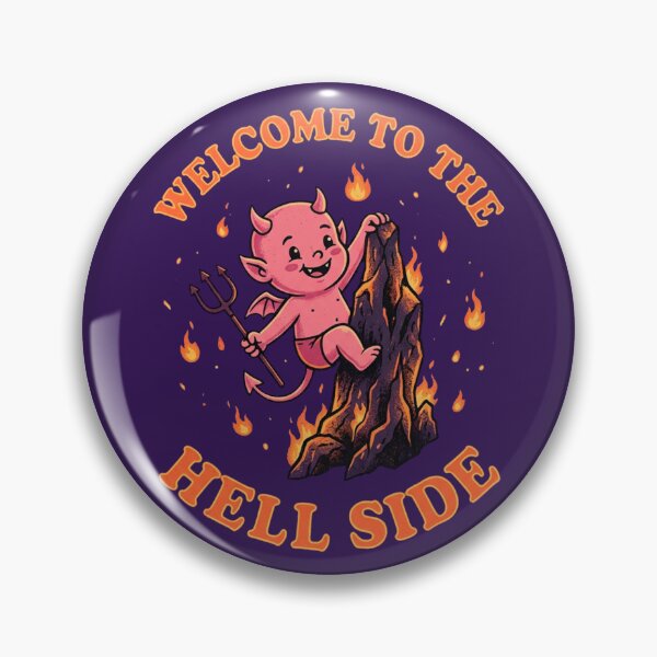 Item preview, Cute Welcome to the Hell Side Cartoon Imp designed and sold by DuckOddity.