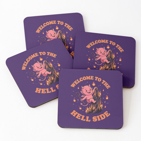 Item preview, Cute Welcome to the Hell Side Cartoon Imp designed and sold by DuckOddity.