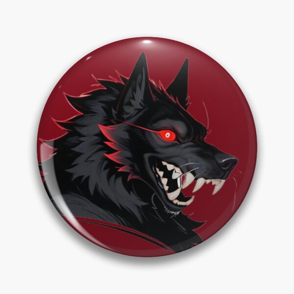Item preview, Angry Black Werewolf Snarling Gothic Fantasy Wolf designed and sold by BLUESKY11a.