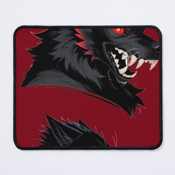 Item preview, Angry Black Werewolf Snarling Gothic Fantasy Wolf designed and sold by BLUESKY11a.