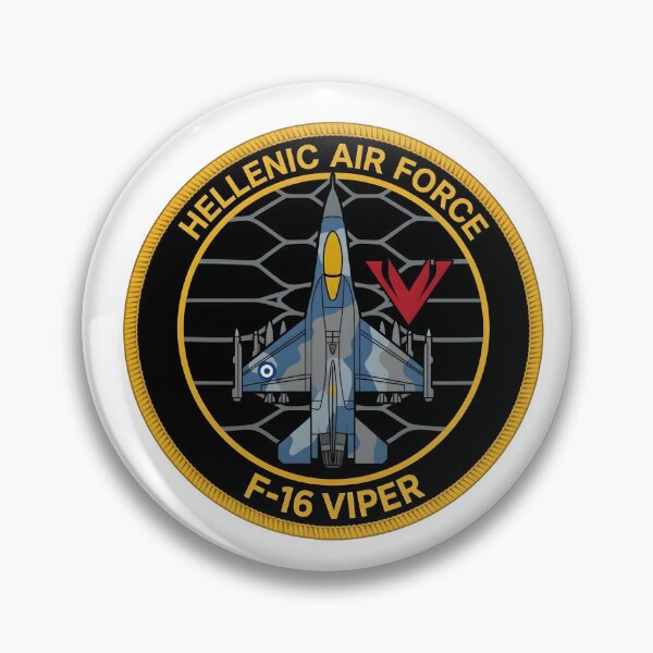 Item preview, Hellenic Air Force F-16 Viper Military Patch designed and sold by CharlieDesings.