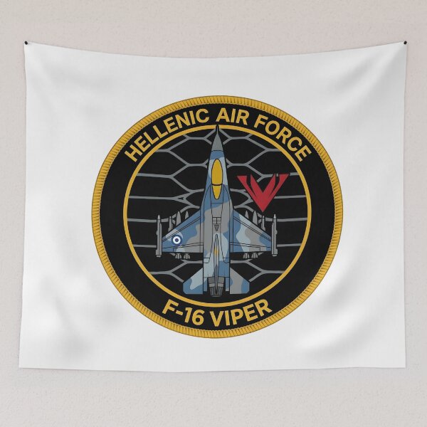 Item preview, Hellenic Air Force F-16 Viper Military Patch designed and sold by CharlieDesings.