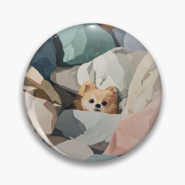 Item preview, cute dog in blankets designed and sold by ThingsCatsDo.
