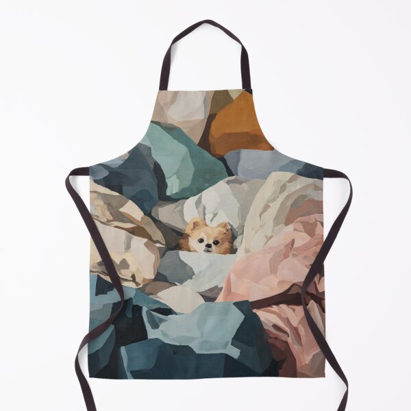 Item preview, cute dog in blankets designed and sold by ThingsCatsDo.