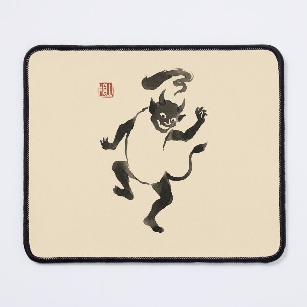 Item preview, Minimalist Ukiyo e Funny Demon Woodblock Print designed and sold by DuckOddity.