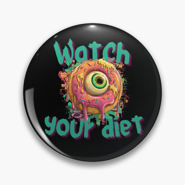 Item preview, Watch Your Diet Funny Nutritionist Joke Literal Pun designed and sold by illeN-Art-World.