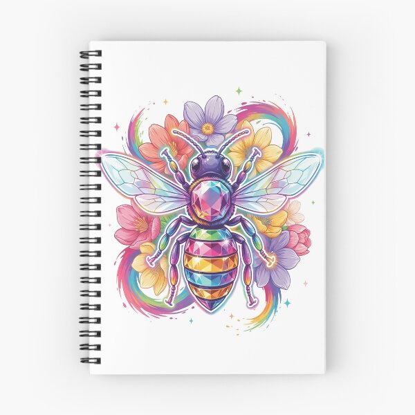 Item preview, Rainbow Crystal Bee Colorful Pollinator Art Design designed and sold by RBToper.