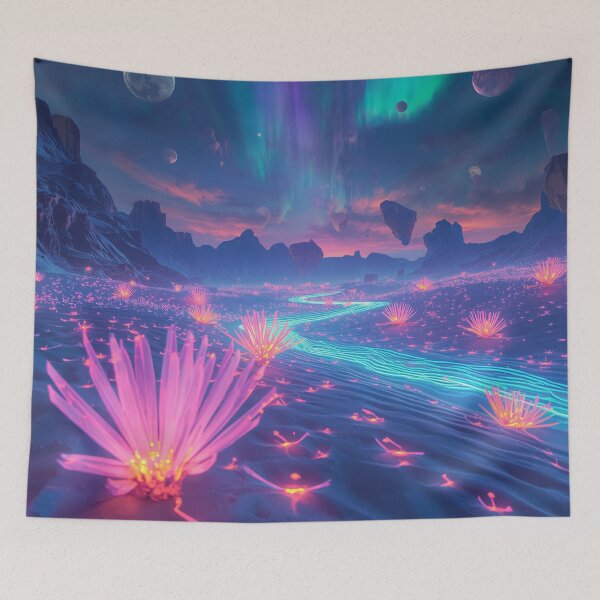 Item preview, Prism Bloom Desert Alien Fantasy Landscape Beyond Pandora designed and sold by Luminous Wilds.
