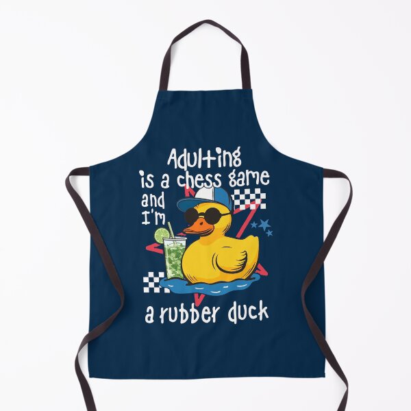 Item preview, Adulting Is A Chess Game Rubber Duck/ Da designed and sold by BowbinaStudio.