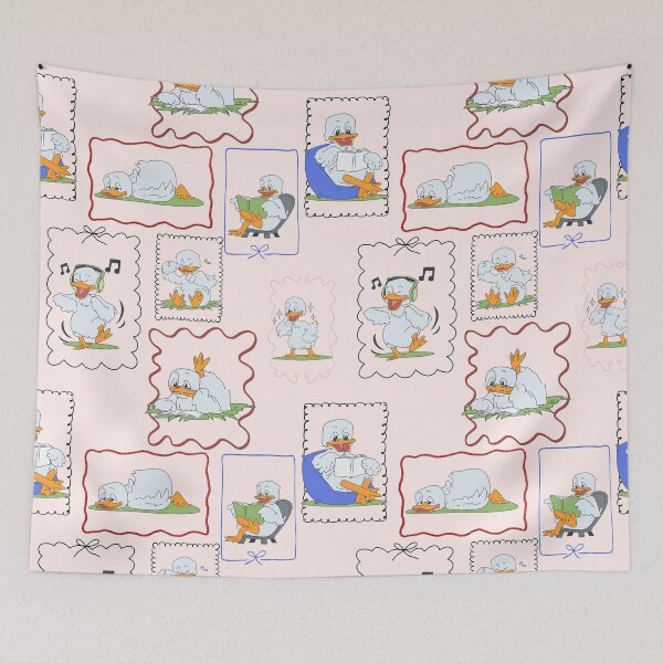 Item preview, Duck Doodle Frame Collage – Cute Animal Illustration Design designed and sold by Creations by lyne.
