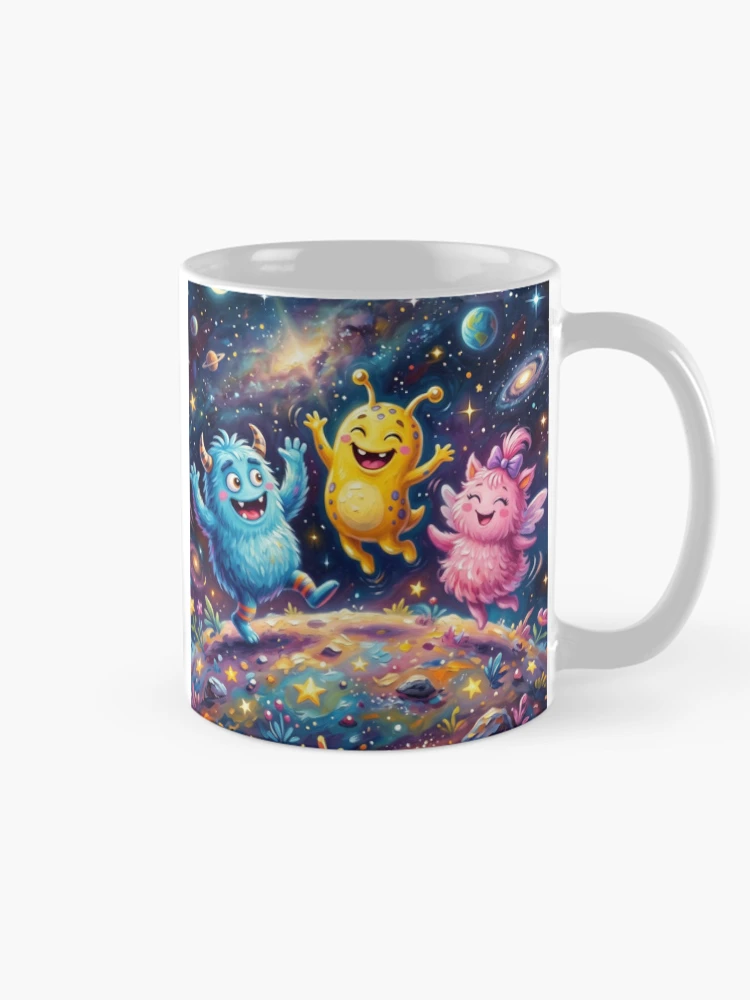 Thumbnail 3 of 6, Coffee Mug, Cute aliens designed and sold by PP&RAINBOW SHOP.
