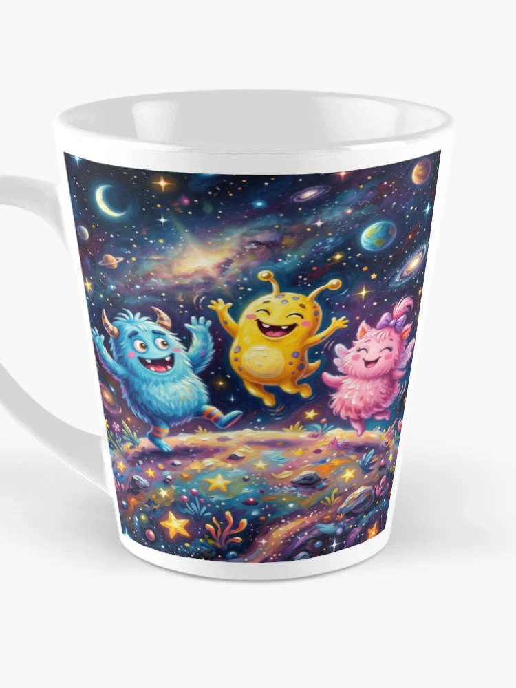 Thumbnail 3 of 4, Coffee Mug, Cute aliens designed and sold by PP&RAINBOW SHOP.