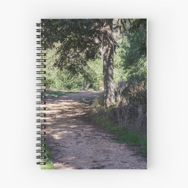 Item preview, Sunlit Forest Trail Through Oaks and Shrubbery With Dirt Path and Overhanging Tree Shade designed and sold by Nmallia.