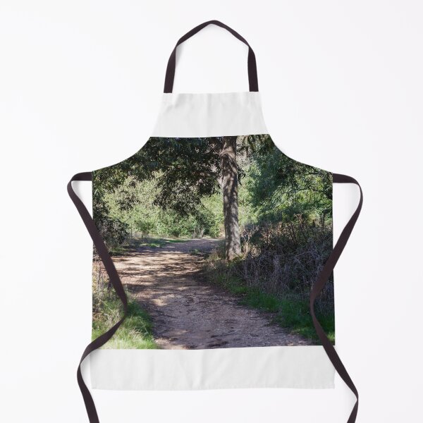 Item preview, Sunlit Forest Trail Through Oaks and Shrubbery With Dirt Path and Overhanging Tree Shade designed and sold by Nmallia.