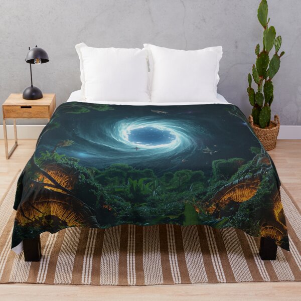 Item preview, Wormhole Root Forest Alien Fantasy Landscape Beyond Pandora designed and sold by Luminous Wilds.