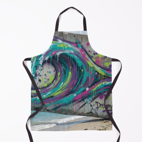 Item preview, Neon Coastal Graffiti Wave by DreamyWallVibes designed and sold by DreamyWallVibes.