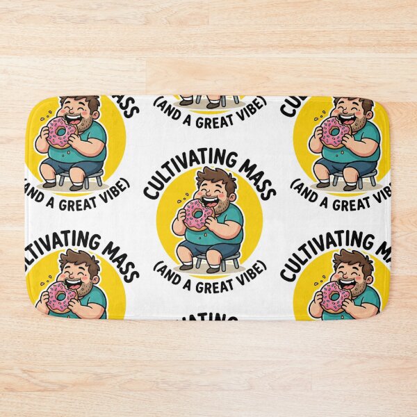 Item preview, Building Physique Cartoon Guy Eating Dessert designed and sold by FrankOliver.