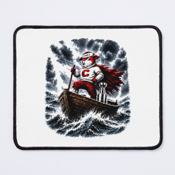 Item preview, Carolina Hurricanes Mascot Stormy Sailing with Stanley Cup designed and sold by TschandriaArt.