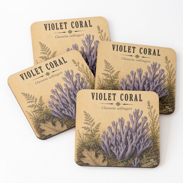 Item preview, Violet Coral Mushroom designed and sold by StudioBloodmoon.