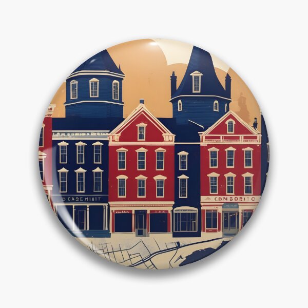 Item preview, Topsham Maine 1950s USA Vintage Travel Tourism designed and sold by TravelersGems.