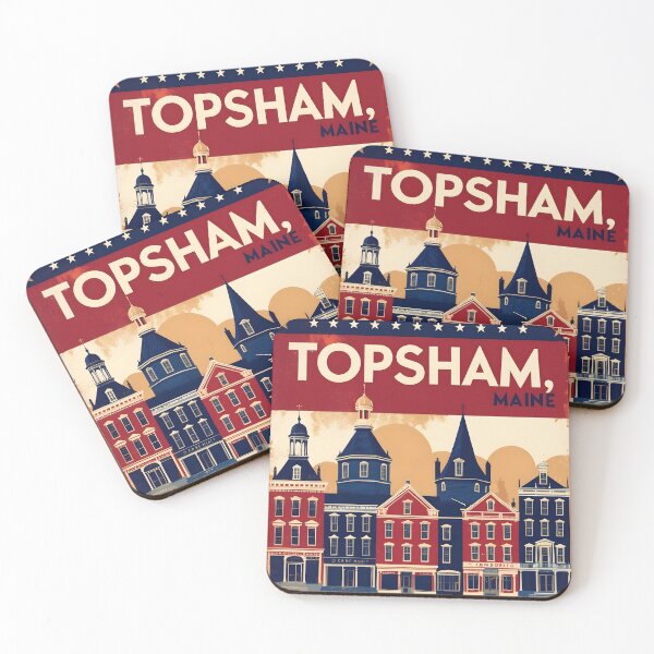 Item preview, Topsham Maine 1950s USA Vintage Travel Tourism designed and sold by TravelersGems.