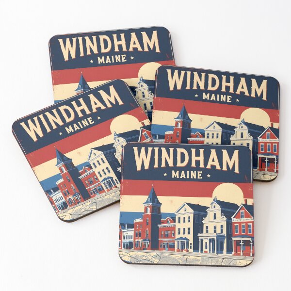 Item preview, Windham Maine 1950s USA Vintage Travel Tourism designed and sold by TravelersGems.