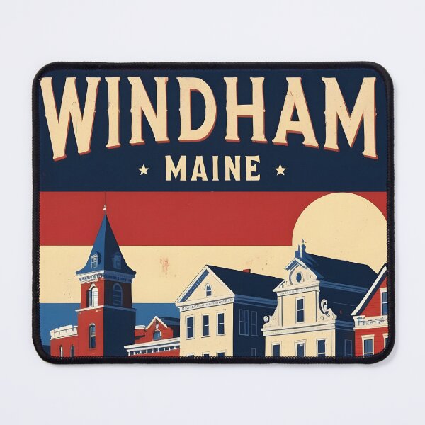 Item preview, Windham Maine 1950s USA Vintage Travel Tourism designed and sold by TravelersGems.