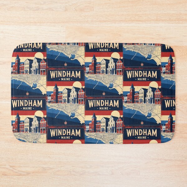 Item preview, Windham Maine 1950s USA Vintage Travel Tourism designed and sold by TravelersGems.