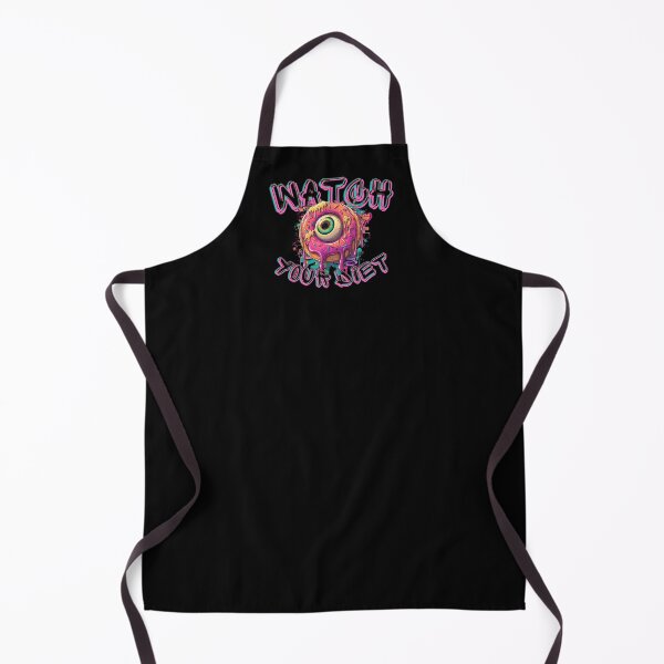 Item preview, Surreal Pastel Goth Eyeball Donut Pop Art "Watch Your Diet" designed and sold by illeN-Art-World.