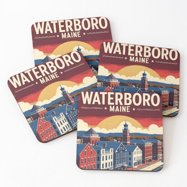 Item preview, Waterboro Maine 1950s USA Vintage Travel Tourism designed and sold by TravelersGems.