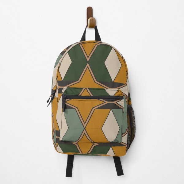 Item preview, Seamless Geometric Moroccan Tile Pattern in Mustard Green and Beige designed and sold by Midnight Veil Designs.