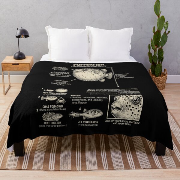 Item preview, Pufferfish Scientific Anatomy Biology Animal Lover designed and sold by Kimberley King Art King Art.