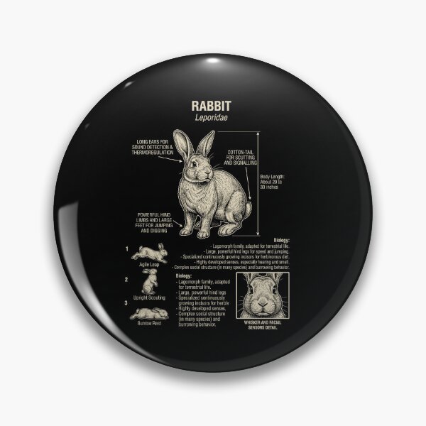 Item preview, Rabbit Scientific Anatomy Biology Animal Lover designed and sold by Kimberley King Art  King Art.