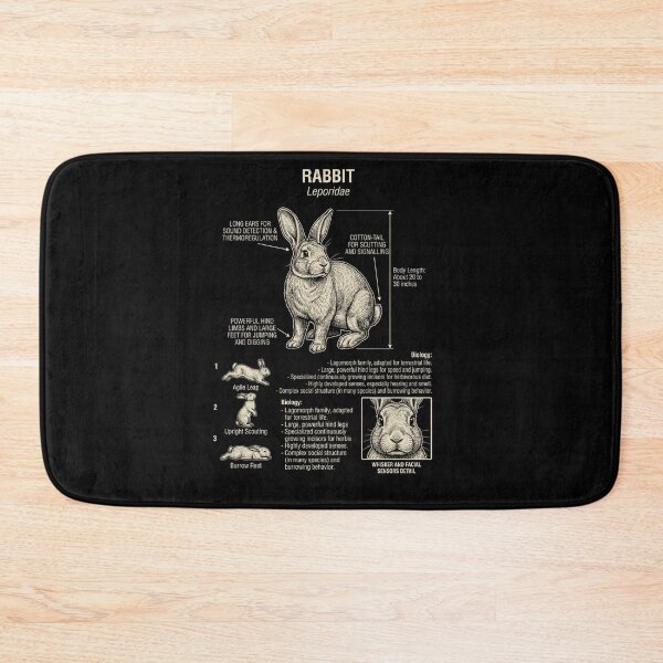 Item preview, Rabbit Scientific Anatomy Biology Animal Lover designed and sold by Kimberley King Art  King Art.