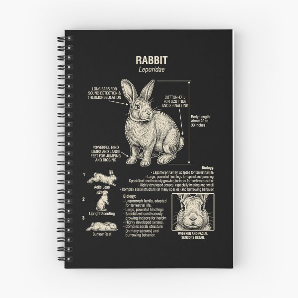 Item preview, Rabbit Scientific Anatomy Biology Animal Lover designed and sold by Kimberley King Art  King Art.