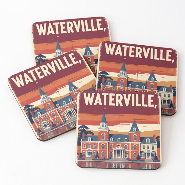 Item preview, Waterville Maine 1950s USA Vintage Travel Tourism designed and sold by TravelersGems.