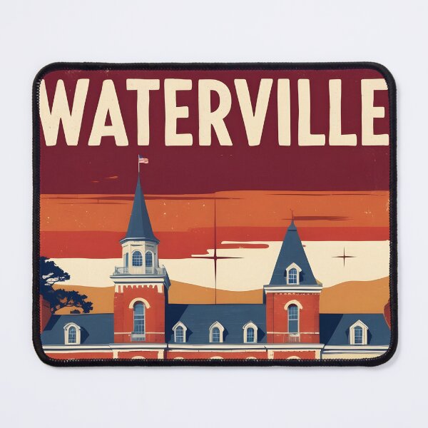 Item preview, Waterville Maine 1950s USA Vintage Travel Tourism designed and sold by TravelersGems.