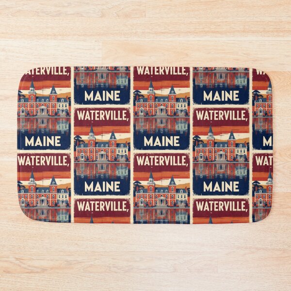 Item preview, Waterville Maine 1950s USA Vintage Travel Tourism designed and sold by TravelersGems.