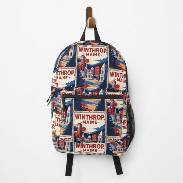 Item preview, Winthrop Maine 1950s USA Vintage Travel Tourism designed and sold by TravelersGems.