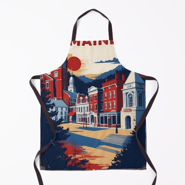 Item preview, Winthrop Maine 1950s USA Vintage Travel Tourism designed and sold by TravelersGems.