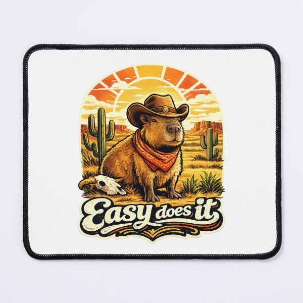Item preview, Easy Does It Cowboy Capybara Vintage Desert designed and sold by Mr Lee.