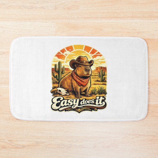Item preview, Easy Does It Cowboy Capybara Vintage Desert designed and sold by Mr Lee.