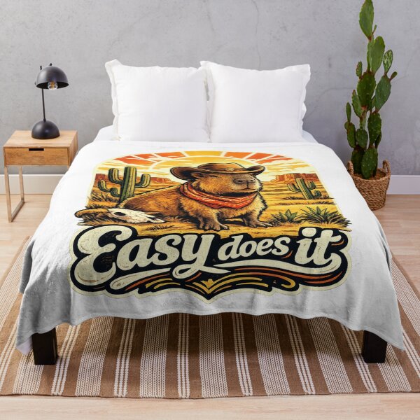 Item preview, Easy Does It Cowboy Capybara Vintage Desert designed and sold by Mr Lee.