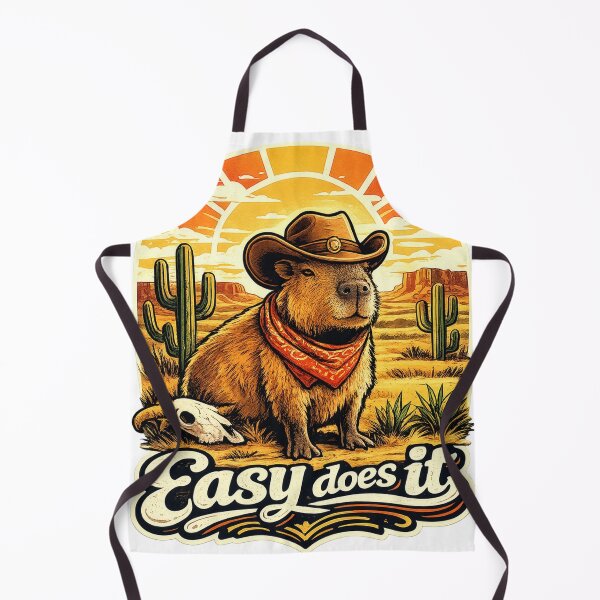 Item preview, Easy Does It Cowboy Capybara Vintage Desert designed and sold by Mr Lee.